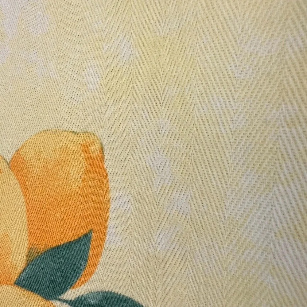 Italian Lemon Tablecloth Mediterranean Cotton Tablecloth 67x122 Made In Italy**